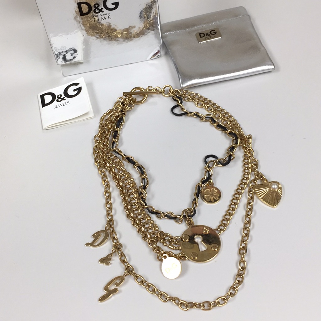DolceGabbana Lucky Solid Rare Layered Necklace 899$